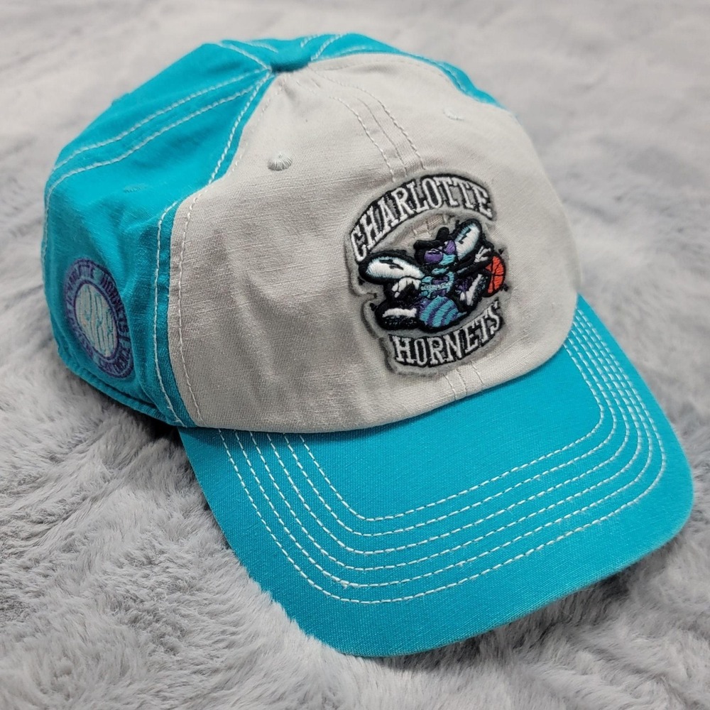 Charlotte Hornets Hat Cap Strapback Mens OSFM Blue NBA Basketball '47 Old Logo